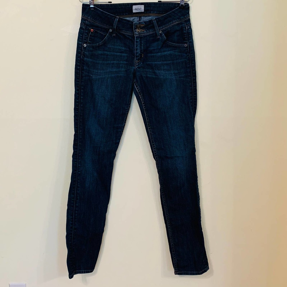 Hudson Skinny Jeans 28x31 Collin Flap EUC